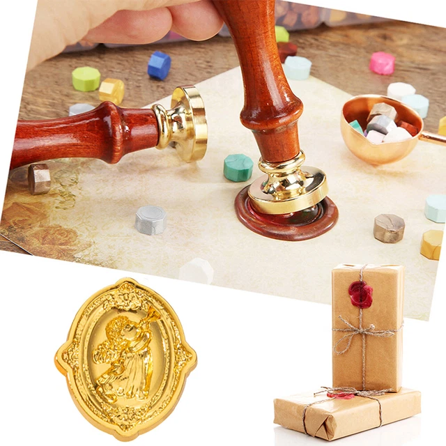 Special-shaped Fire Paint Head Retro 3D Relief Stamps Head for Wedding Card (M)