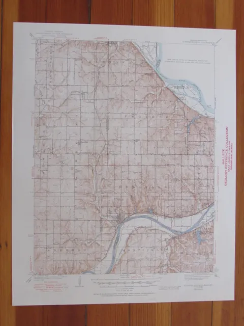 Bonner Springs Kansas 1950 Original Vintage USGS Topo Map