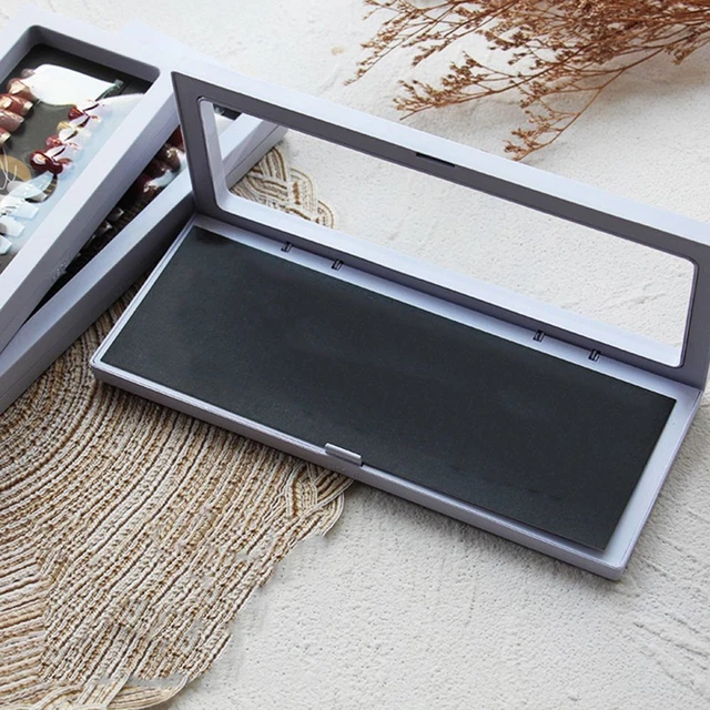 Contenitore display punta unghie trasparente flip box quadrato falso organizzatore unghie