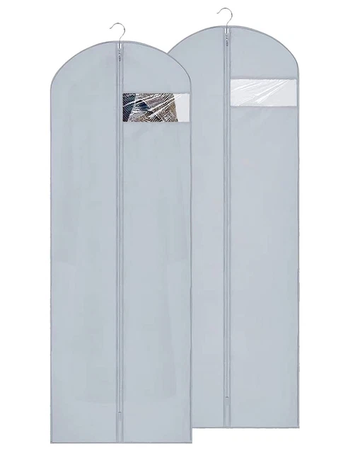 Dress Bags for Gowns Long, 65'' Long Dress Clear Garment Bag
