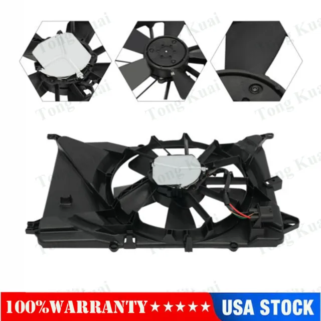 1*Radiator Cooling Fan Assembly For 2017 2018-2021 Jeep Compass 2.4L 68249185AD