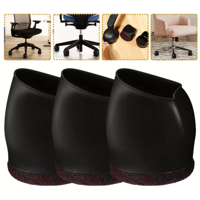 5pcs Caster Covers Furniture Caster Protectors Furniture Foot Covers Chair Leg