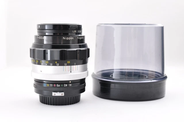 [Near Mint+Case] Nikon Nikkor-H Auto 85mm F/1.8 MF Non Ai Lens From Japan SB