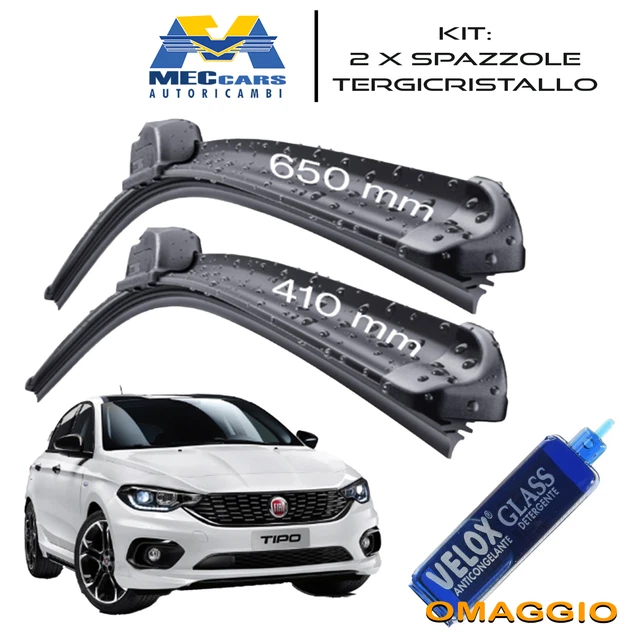 Spazzole Tergicristallo Anteriori Per Fiat Punto III Hatchback (01.2012-2018) - Tergicristalli Auto - Lame Tergilunotto - Motgum - Spazzole Piatte ECO ECO | Negozio Carmager - Foto 10