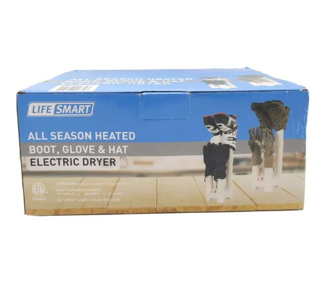 LIFE SMART All Season Heated Boot Glove & Hat Electric Dryer Model 5022 NEW