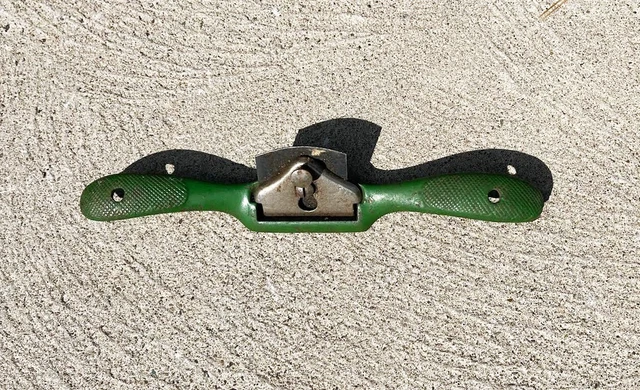 Vintage Green Old STANLEY No 51 Spoke Shave Plane Wood Work Cut Tool Adjustable