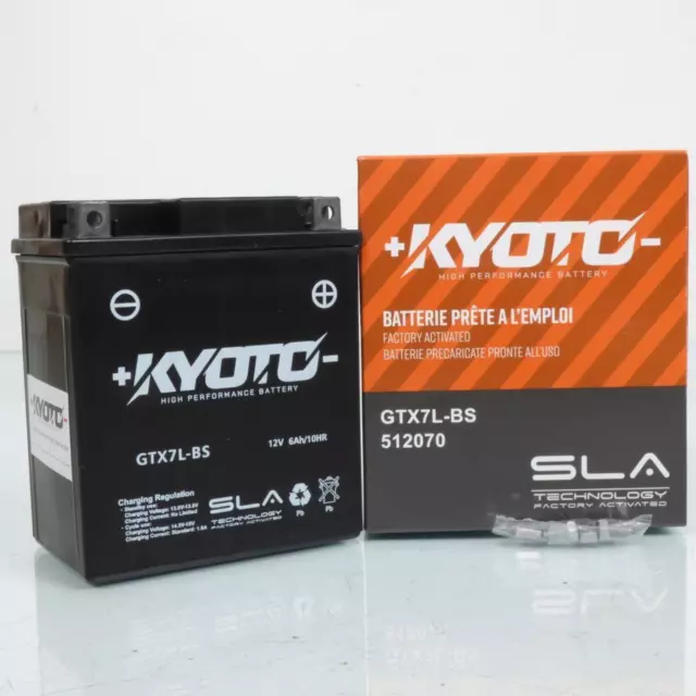 Batterie SLA Kyoto pour Moto Yamaha 125 YBR Custom 2008 à 2009 Neuf