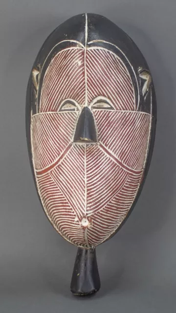 African Tribal Art Kifwebe Mask Songye D.R. Congo Zaire Large 16 1/2"