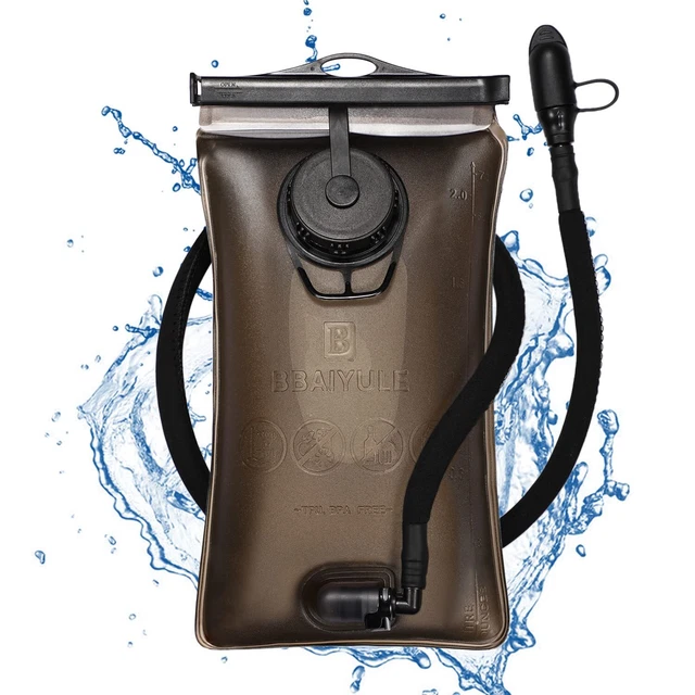 BBAIYULE® Poche à Eau 2L/3L Sans BPA, Sac D'hydratation Avec Isolation, Idéal Pour Courir, Rando Ou Vélo