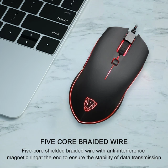 V40 WIRED MICE Sensitive Touch Dpi Adjustable Usb Wired Computer Mouse ...