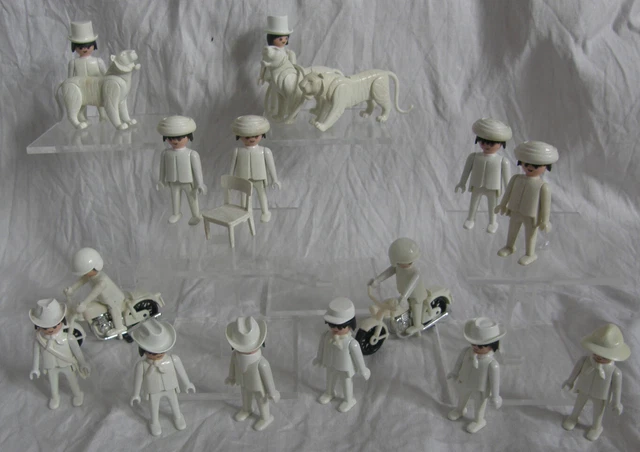 Color Figuren weiss mit Zubehör, Western, Zirkus, Safari 70er