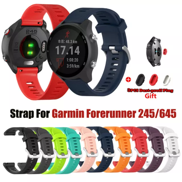 Silicone Colorful Watch Strap For Garmin Forerunner 245/Vivoactive 3 Music Band