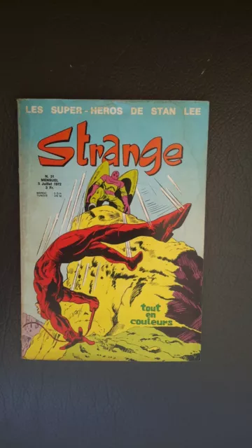 Strange n°31 du 5 juillet 1972 Eo