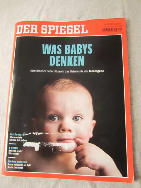 Der Spiegel Nr. 12 vom 16.3.2024, Was Babys denken, Hirnforscher entschlüsseln .