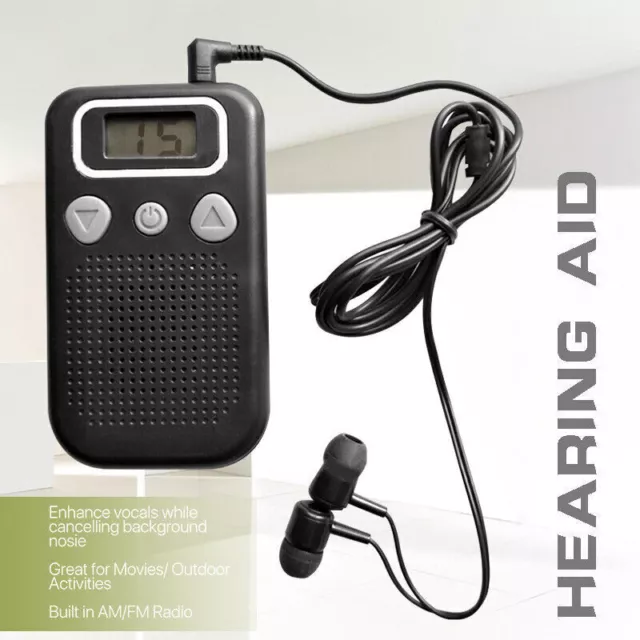 Hörgeräte Hörverstärker Hörgerät Sound Verstärker Hörhilfe Digital mit Kopfhörer