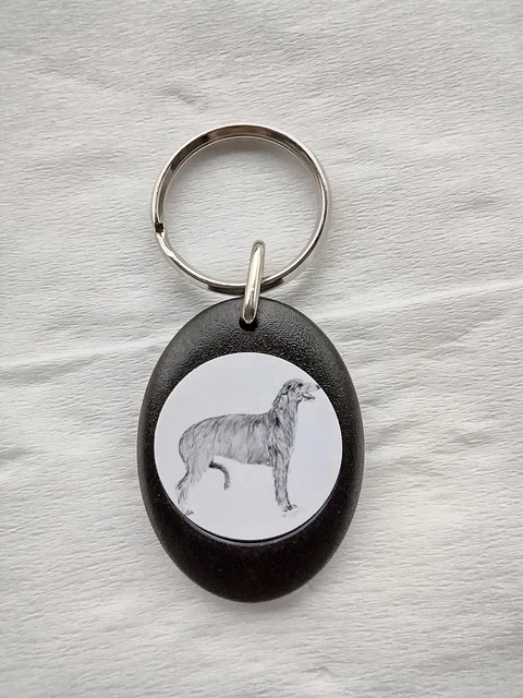 Deerhound Keyring by Curiosity Crafts