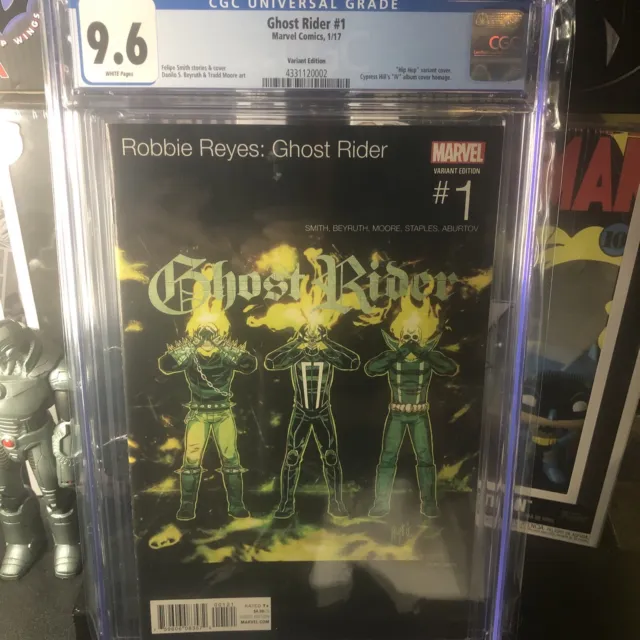 Ghost Rider #1 ~ Hip Hop Variant ~ CGC 9.6 ~ 2017 ~ Cypress Hill (IV) homage