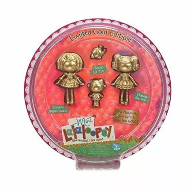 Lalaloopsy Limited Edition GOLD Mini dolls RARE RETIRED NIB