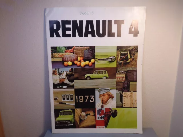Vintage Renault 4 Sales Brochure / Catalog Nmint Condition