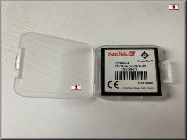 SanDisk Compact Flash CF-Card 16 32 64 128 256 512MB SDCFB with Case 2
