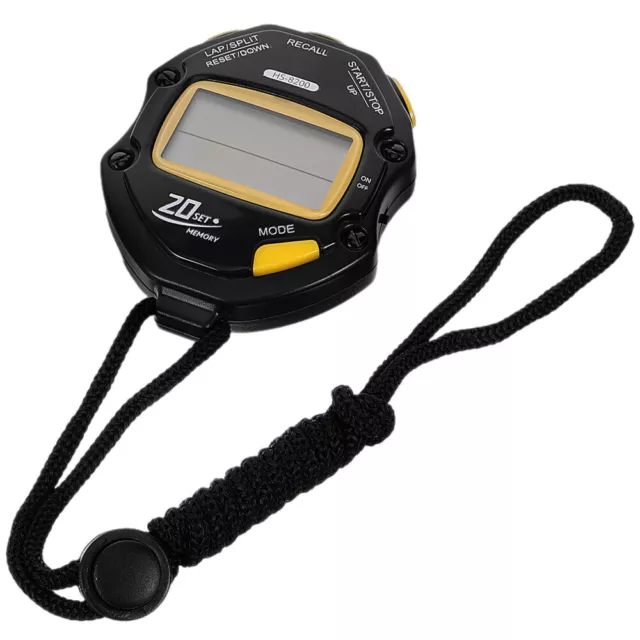 Large Display Digital Sport Stopwatch - Silent & Easy to Set-OW