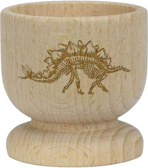 'Esqueleto de Stegosaurus' taza de huevo de madera (EC00023826)