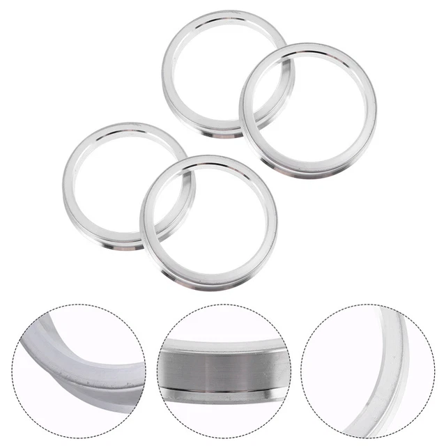 4 Pz Collare Mozzo Lega Alluminio 66.45 57.1 Anelli Metallo Centrico