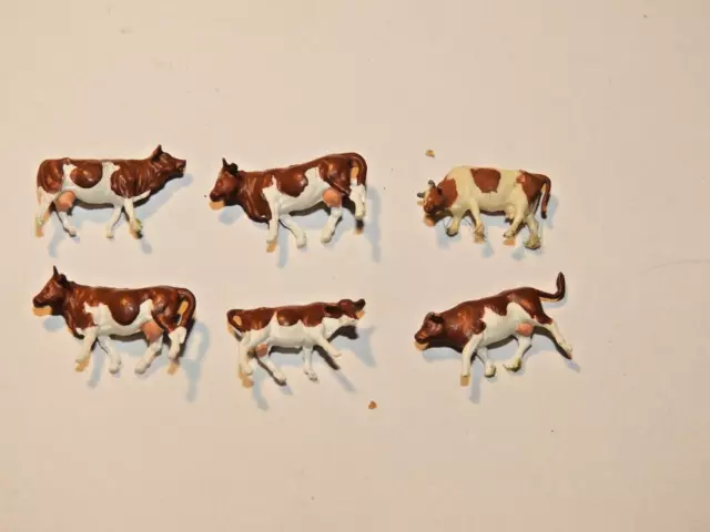 PREISER - lot de 6 vaches    - échelle 1/160