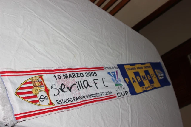 Écharpe De Football Du Séville FC – "Mejor Equipo Del Mundo" – Supporter – état Très Bon