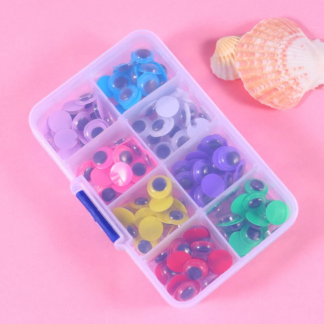 160 Pcs Sew Wiggle Eyes Kids Doll Making Soft Toys Multicolor Sticker