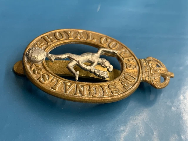 ORIGINAL WW2 BRITISH Army Kings Crown Cap Badge - Royal Corps of ...