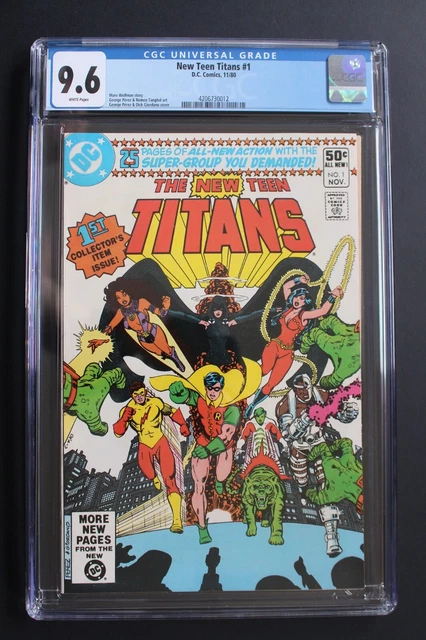 NEW TEEN TITANS #1 1st Solo Title GEORGE PEREZ 1980 DC HBO TV Series CGC NM+ 9.6