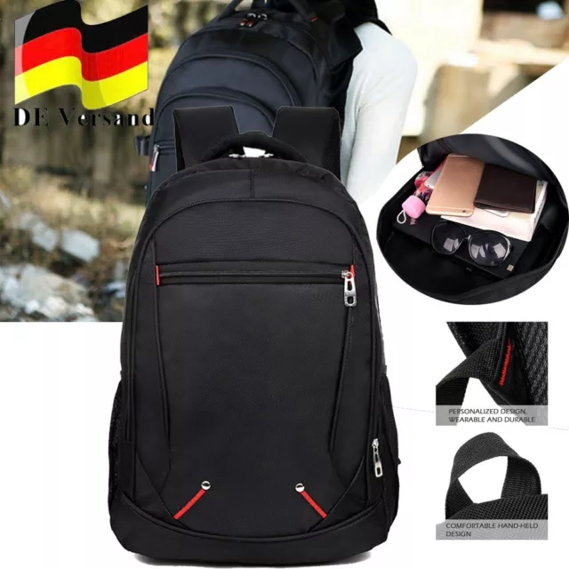 Schulrucksack Herren Damen Rucksack Laptop Tasche Reise Sport Arbeit neu