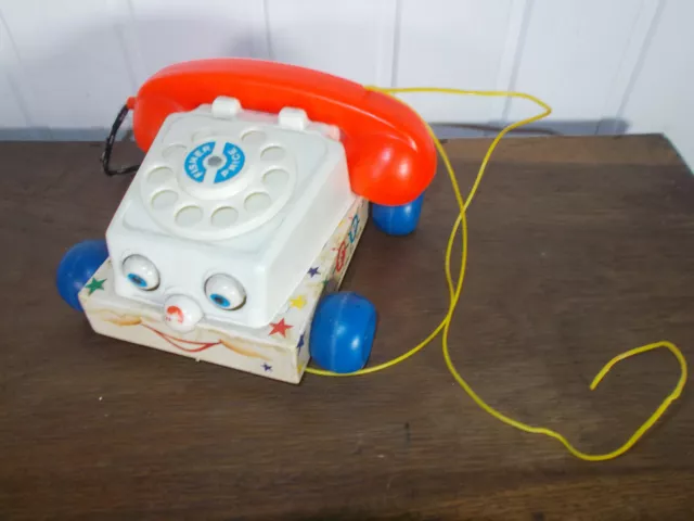 🦋 Jouet Bébé Téléphone à Tirer Fisher Price Toy Story Année 2009 Mattel