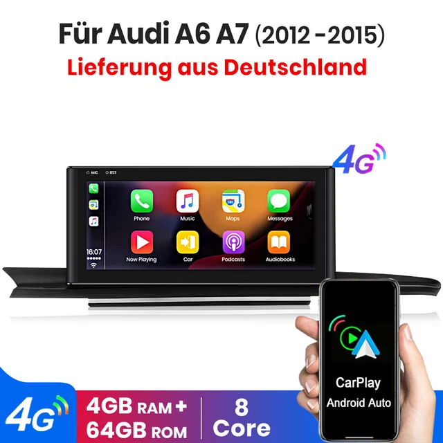 ANDROID RADIO CARPLAY für Audi A6 C7 A7 2012-2015 MMI HN+ 4+64GB Navi ...