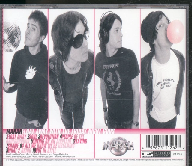 Marah Float Away With the Friday Night Gods CD USA Artemis 2002 7511262