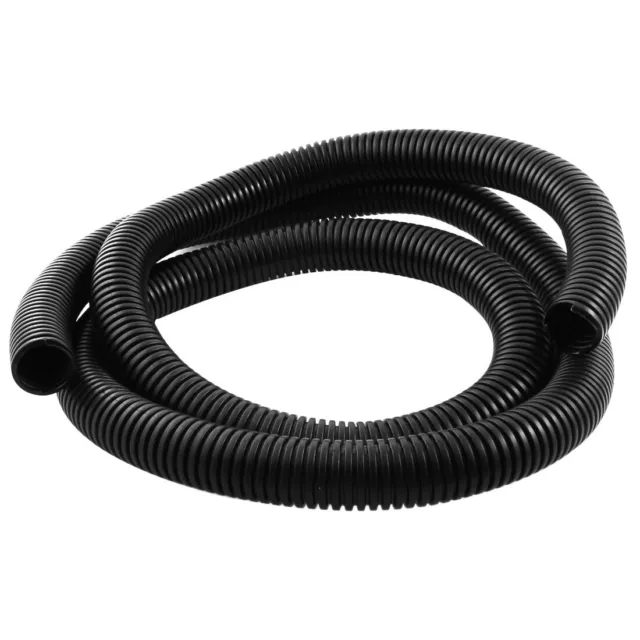 2M Largo 25mm Flexible Con aislamiento Negro PVC Corrugado Tubo Tubería Manguera