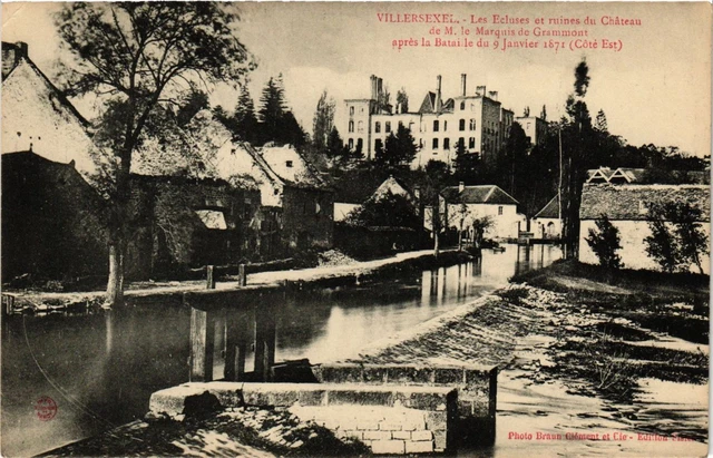 CPA MILITAIRE Villersexel-Les Ecluses et ruines du Chateau (316992)