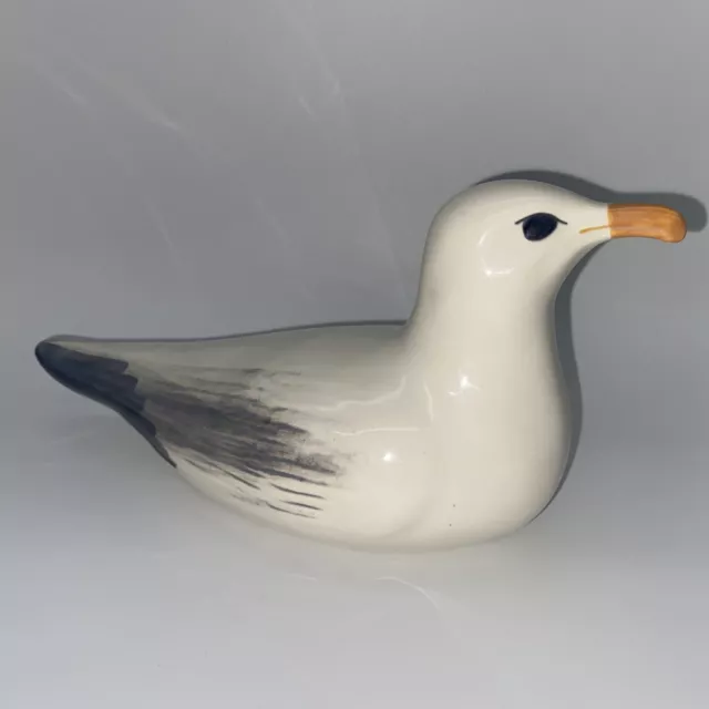 9” Hand Painted Seagull Ceramic Figurine Lake Gull Signed Joni