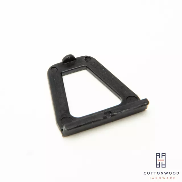Hollow Pull Tabs for Window Screens - BLACK -- MADE IN THE USA - FREE SHIPPING