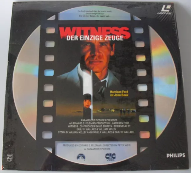 LD003) Witness Le Einzige (Unique) Témoin Laserdisc Harrison Ford