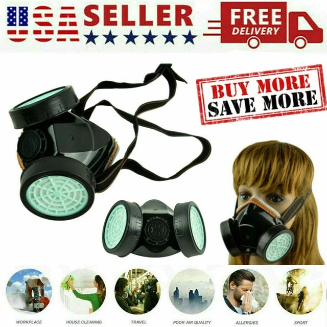HALF FACE PAINTING Spray Spraying Respirator Gas Mask w/2 FILTERS
