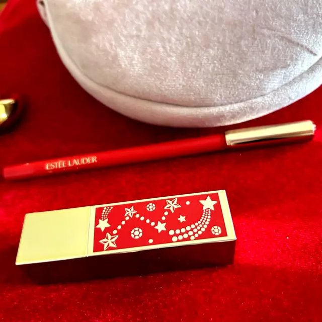 Box beauté /Bijoux Trouss Rouge À Lèvres 💋  Crayon Estee Lauder Rouge  Parfait 2