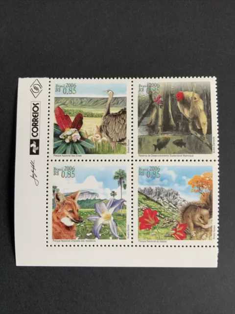 Briefmarken Brasilien 2006 Zusammendruck National Parks postfrisch