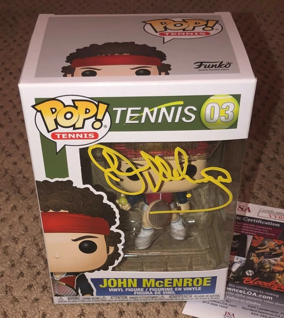 John Mcenroe Signed Funko Pop Jsa Autograph Tennis Auto Coa
