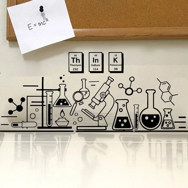 CHEMISTRY SCIENCE WALL Sticker PVC Vinyl Decor Classroom School