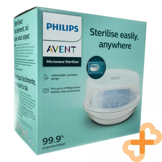 Philips Avent Microondas Vapor Esterilizador para Bebé Botellas Chupetes Tazas