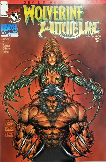 Devils Reign #5 1997 Wolverine Witchblade Image Marvel Crossover Comic