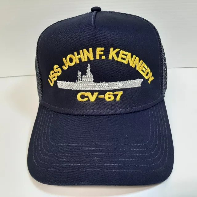 US NAVY USS John F. Kennedy CV-67 Hat Embroidered Baseball Cap Mesh ...