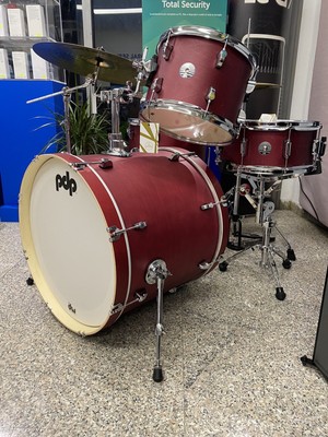 OCCASIONE!!! ACERO DW BATTERIA DW PDP SPECTRUM ROCK KIT RED NUOVA 